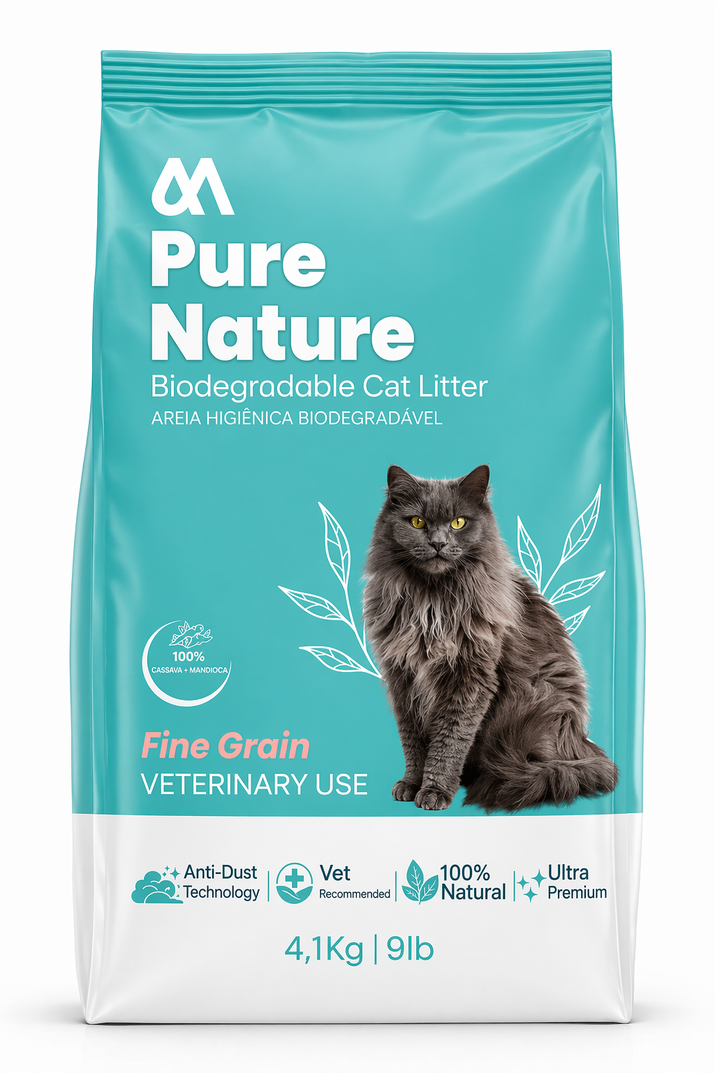 Pure Nature Manzz Fine Grain Biodegradable Cat Litter