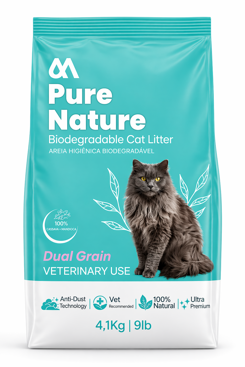 Pure Nature Manzz Dual Grain Biodegradable Cat Litter