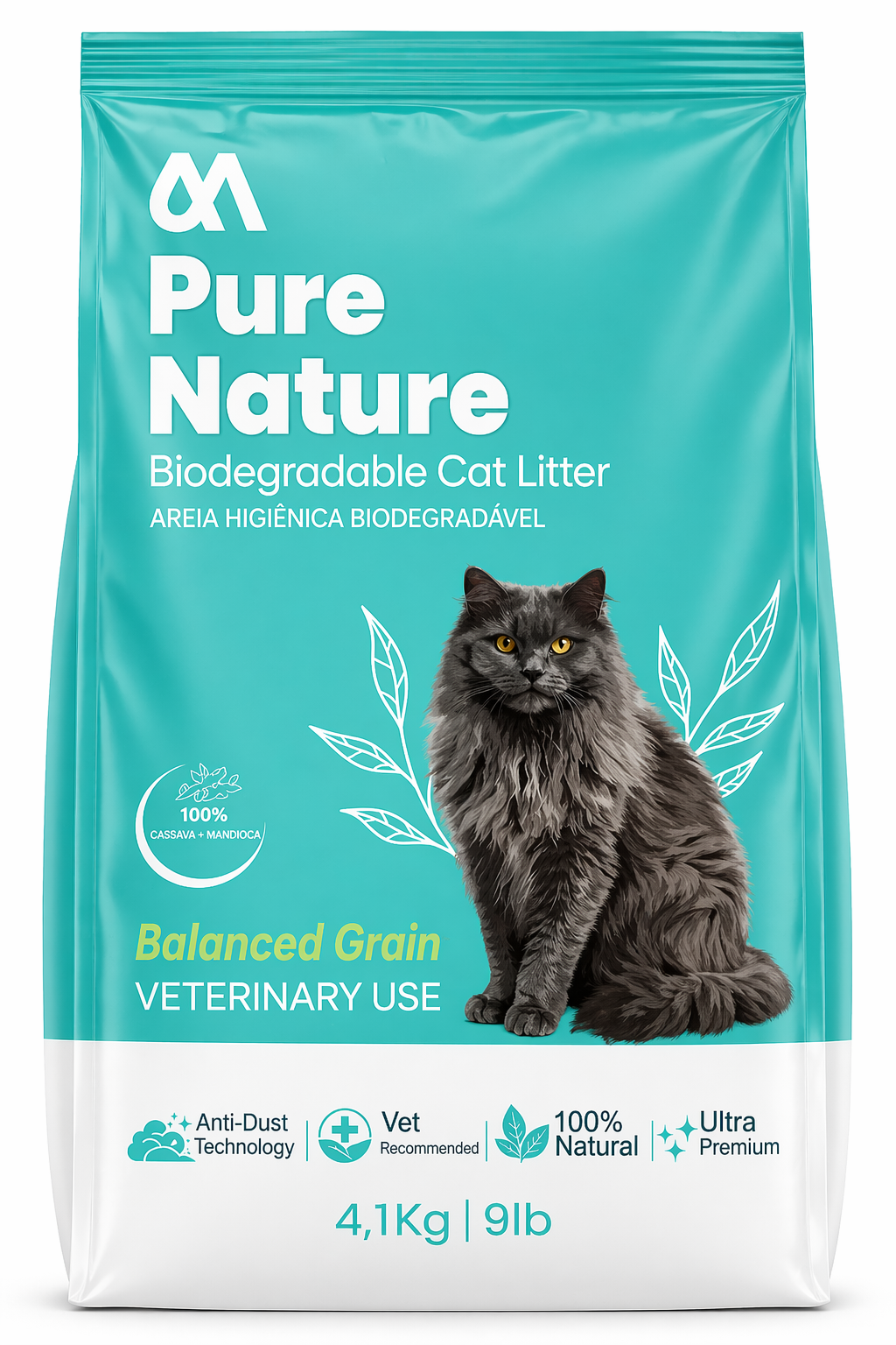 Pure Nature Manzz Balanced Grain Biodegradable Cat Litter